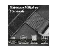 Arnés táctico para perros M negro, chalecos de entrenamiento antiestrés para perros de trabajo militar