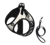 Arnés tipo chaleco para perro, tamaño pequeño, con estampado de pulpo pirata, pirata, para mascotas, reflectante, para exteriores y pasear al perro