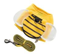 Arnés Tipo Chaleco para Perros, Protector de Pecho Amarillo | Tejido Cómodo, Cuerda Gruesa, Mejor Observación Nocturna, para Cachorro y Perro Pequeño de 1,5 a 7kg