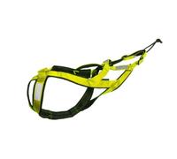 Arnés Total ANTITIRONES para Deportes con Perro, Runing, Canicross, Trineo, Mushing, Bicileta, Patinete... (Amarillo, XL)
