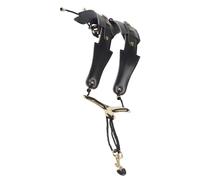 Arnés versátil para el cuello, correa para saxofón tenor con diseño plegable, acolchado cómodo de longitud ajustable, gancho y duradero, estructura portátil ligera | Accesorios para saxofón de