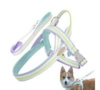 Arnés y arnés para perros, chaleco para mascotas, juego de arnés de arnés para perros, tejido de malla transpirable para viajes de perros, viajes de fin de semana, viajes, camping, picnic y paseos