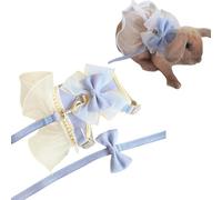 Arnés y correa de conejo para caminar a prueba de escapes. Bonita falda de malla transpirable, chaleco de conejo, arnés para acampar al aire libre, senderismo, entrenamiento, también apto para