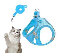Arnés y Correa para Perros | Arnés Reflectante Antiahogo para Mascotas | Chaleco Ajustable para Cachorros Y Gatos para Viaje En Coche Y Caminatas Nocturnas