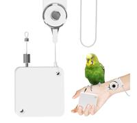 Arnés y correas de cacatúa, correas para periquitos de 2 m, cuerda de tracción, arnés ajustable para volar pájaros, correas de cacatúa al aire libre para loros, palomas, periquitos