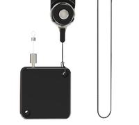 Arnés y Correas para cacatúas - Acero Inoxidable ABS/Negro, Cuerda telescópica Ajustable de 2 m Loros al Aire Libre, pájaros, Vuelo, Seguridad, Ejercicio, Caminar, arnés de entr