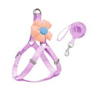 Arneses Tipo Chaleco Arnés Y Correa For Perros Ajustables con Asa Suave Y Cómoda para Perros Y Gatos(Purple,44-62cm)