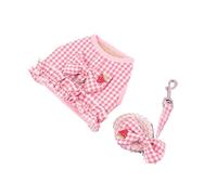 Arneses Tipo Chaleco Arnés Y Correa For Perros con Malla Transpirable para Perros Y Gatos(Pink,49-50cm)