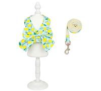Arneses Tipo Chaleco Arnés Y Correa For Perros con Pajarita Comfy para Perros Y Gatos(Green,32-34cm)