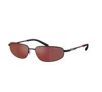 Arnette Hombre Sunglass AN3092 Narro - Color del Marco: Negro Mate, Color de la Lente: Espejo gris y naranja/amarillo