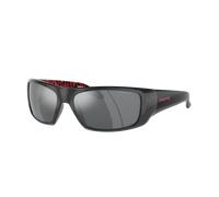 Arnette Hombre Sunglass AN4182 Hot Shot - Color del Marco: Gris Oscuro, Color de la Lente: Gris Claro Espejado Negro