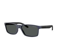Arnette Hombre Sunglass AN4185 Slickster - Color del Marco: Goma Azul Marino, Color de la Lente: Gris Oscuro