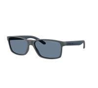 Arnette Hombre Sunglass AN4185 Slickster - Color del Marco: Gris Oscuro Mate, Color de la Lente: Polarizadas azul oscuro