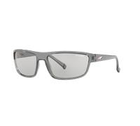 Arnette Hombre Sunglass AN4259 BORROW - Color del Marco: Gris Transparente Brillante, Color de la Lente: Gris Claro