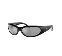 Arnette Hombre Sunglass AN4302 Catfish - Color del Marco: Negro reciclado, Color de la Lente: Plateado