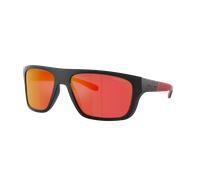 Arnette Hombre Sunglass AN4330 Hijiki - Color del Marco: Negro, Color de la Lente: Gris Oscuro Espejado Rojo/Amarillo