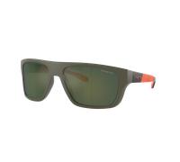 Arnette Hombre Sunglass AN4330 Hijiki - Color del Marco: Verde Militar, Color de la Lente: Verde Claro Espejado Petróleo