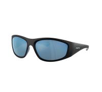 Arnette Hombre Sunglass AN4331 Ilum - Color del Marco: Negro mate/azul alúmina brillante, Color de la Lente: Polarizadas agua espejo gris oscuro