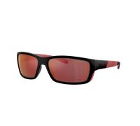 Arnette Hombre Sunglass AN4336 Frambuesa - Color del Marco: Negro/rojo mate/brillante, Color de la Lente: Espejo gris y naranja/amarillo