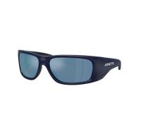 Arnette Hombre Sunglass AN4345 Flipside - Color del Marco: Azul oscuro mate superior/brillante, Color de la Lente: Polarizadas agua espejo gris oscuro