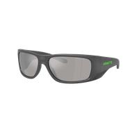 Arnette Hombre Sunglass AN4345 Flipside - Color del Marco: Gris mate superior/brillante, Color de la Lente: Gris Claro Espejado Plata