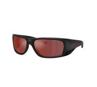 Arnette Hombre Sunglass AN4345 Flipside - Color del Marco: Negro matesuperior/brillante, Color de la Lente: Espejo gris y naranja/amarillo