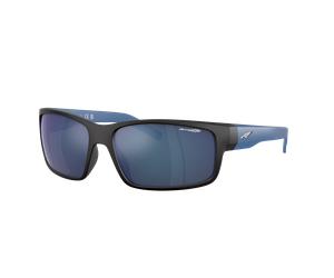 Arnette Hombre Sunglass Fastball - Color del Marco: Goma Negra, Color de la Lente: Azul Espejado