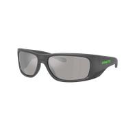 Arnette Hombre Sunglass Flipside - Color del Marco: Gris mate superior/brillante, Color de la Lente: Gris Claro Espejado Plata