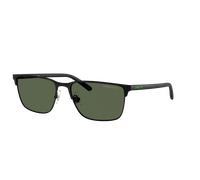 Arnette Hombre Sunglass Hampere - Color del Marco: Negro Mate, Color de la Lente: Polarizadas verde oscuro