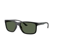 Arnette Hombre Sunglass Headlight - Color del Marco: Negro mate/brillante, Color de la Lente: Polarizadas verde oscuro