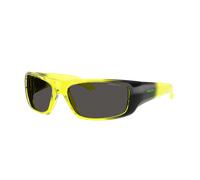 Arnette Hombre Sunglass Hot Shot - Color del Marco: AMARILLO TRANSPARENTE, Color de la Lente: Gris Oscuro