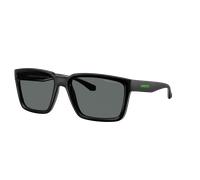 Arnette Hombre Sunglass Plot Twist - Color del Marco: Negro matesuperior/brillante, Color de la Lente: Polarized Gris