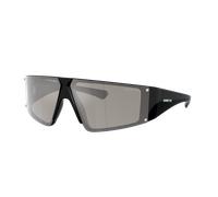 Arnette Hombre Sunglass Saturnya - Color del Marco: Negro reciclado, Color de la Lente: Gris Claro Espejado Plata