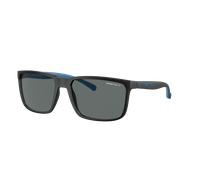 Arnette Hombre Sunglass Stripe - Color del Marco: Negro Mate, Color de la Lente: Polarizadas gris oscuro