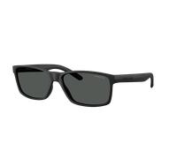 Arnette Unisex Sunglass AN4185 Slickster - Color del Marco: Goma Negra, Color de la Lente: Gris Oscuro