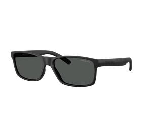 Arnette Unisex Sunglass AN4185 Slickster - Color del Marco: Goma Negra, Color de la Lente: Gris Oscuro