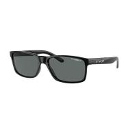 Arnette Unisex Sunglass AN4185 Slickster - Color del Marco: Negro Brillante, Color de la Lente: Polarizadas gris oscuro