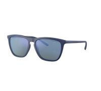 Arnette Unisex Sunglass AN4301 Fry - Color del Marco: Azul marino mate, Color de la Lente: Polarized Gris