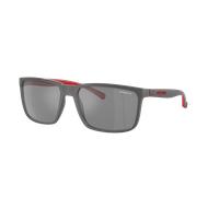 Arnette Unisex Sunglass Stripe - Color del Marco: Gris Mate, Color de la Lente: Gris Espejado Plata