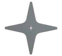Arnold 1111-S6-0032 AR9 - Cuchilla para cortacésped Alpina, Ambrogio, Lawn Bott, Lizard, Stiga y Wiper (290 mm, 4 Cortes), Color Gris