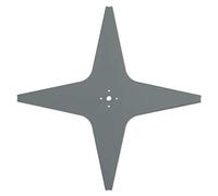 Arnold 1111-S6-0033 AR8 - Cuchilla para cortacésped Alpina, Ambrogio, Lawn Bott, Lizard, Stiga y Wiper (290 mm, 4 Cortes), Color Gris