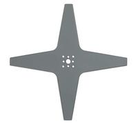 Arnold 1111-S6-0034 AR6 - Cuchilla para cortacésped Alpina, Ambrogio, Lawn Bott, Lizard, Stiga y Wiper (250 mm, 4 Cortes), Color Gris