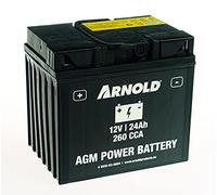 ARNOLD AGM AZ104 - Batería de Arranque (12 V, 24 Ah, 260 CCA para Tractores cortacéspedes 5032-U3-0004, Polo a la Izquierda)