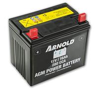 ARNOLD AZ100 - Batería AGM 12 V 16 AH 280 CCA para cortacésped
