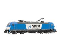 ARNOLD, COMSA, locomotora eléctrica 253, librea azul-blanca, periodo VI, con dec