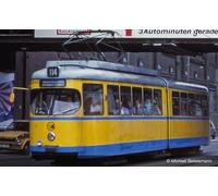 Arnold HN2603D Tram Duewag GT6, una luz Delantera, librea Amarilla/Azul ''Essen'', EP. IV-V, con decodificador DCC Loco - Eléctrico
