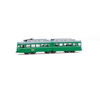 ARNOLD HN2692 Basel, Duewag-Straßenbahn, grün mit Werbung, EP. IV-V, elektrische Modellbahnlokomotive, AB 14 Jahren