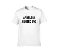 Arnold Is Numero Uno Arnie Schwarzenneger Pumping Iron Gym Men's T-Shirt Unisex White Cotton Hip Hop Print tee Shirts XXL