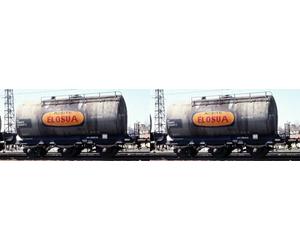 ARNOLD RENFE, Paquete de 2 vagones cisterna de 3 ejes, elementos emblemáticos de Elosua, periodo IV
