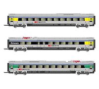 ARNOLD, SBB, pack de 3 unidades ETR 610 vagones intermedios, librea ex Cisalpino, periodo VI